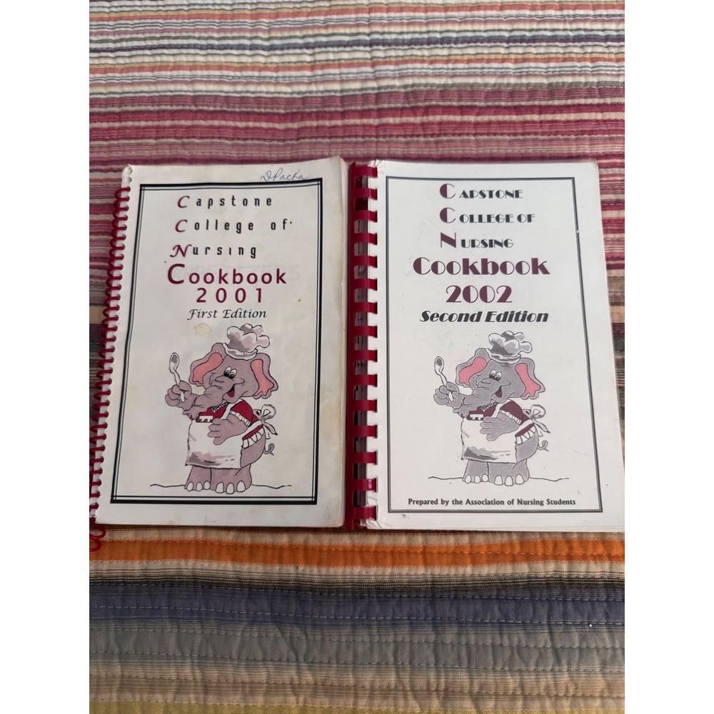 Capstone College of Nursing Cookbook 2001 2002 First Second Edition Set Alabama